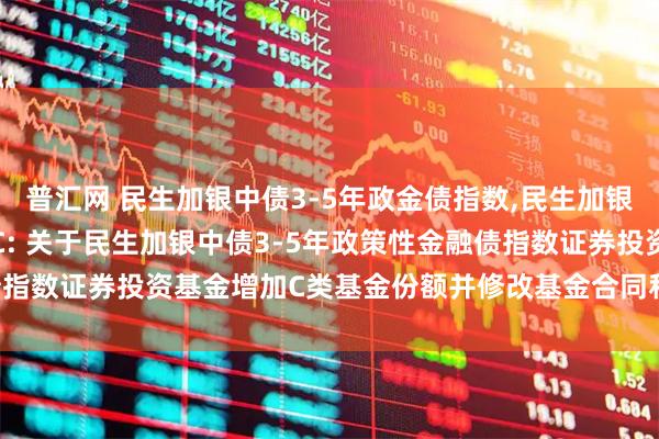 普汇网 民生加银中债3-5年政金债指数,民生加银中债3-5年政金债指数C: 关于民生加银中债3-5年政策性金融债指数证券投资基金增加C类基金份额并修改基金合同和托管协议的公告